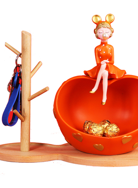 招财猫钥匙收纳摆件乔迁新居礼物