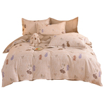 加厚全棉磨毛被套单件秋冬季纯棉1.5m单人150x200x230双人1.8被罩