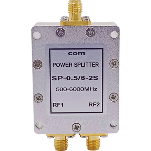 Sma一分二功分器0.5-6G GPS射频合路器 Wifi功率分配器2.4G二功分