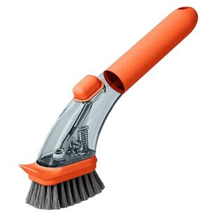 厨房洗碗加液刷锅神器长柄洗洁精清洁海绵刷子不伤手懒人专用锅刷