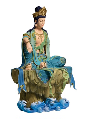 铜师傅太铜水月观世音限量摆件