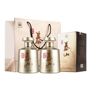 泰山儒风 52度浓香型白酒 山东鲁酒 固态法酿造 500ml*2瓶 配拎袋
