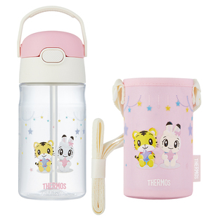 膳魔师巧虎联名杯儿童水杯宝宝吸管杯夏季防摔外出携带tritan水壶