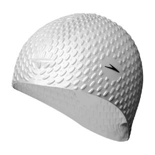 speedo泳帽男女大号硅胶泡泡帽防水长发舒适不勒头成人适用游泳帽