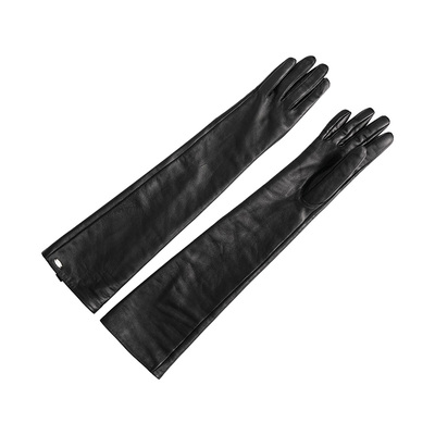 巴黎旧梦优雅羊皮长款手套