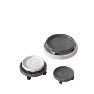 花盆托盘带轮底座滚轮透气可移动加厚圆形垫高塑料底托滑轮万向轮