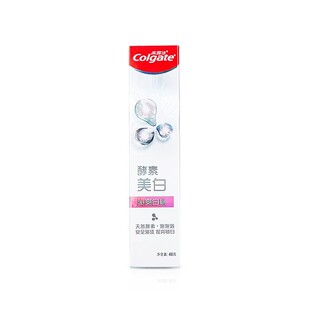 高露洁酵素美白牙膏40g护龈清新口气味冷光美亮白洁牙齿口腔