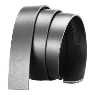 保罗皮带男真皮不带头自动扣头层纯牛皮男士无头高档裤腰带条加长