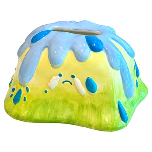 哭泣山创意陶瓷家用纸巾盒客厅餐桌可爱抽纸盒高级感茶几收纳盒子