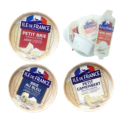 法兰希小布里奶酪125g小金文奶酪布里布兰芝士零食烘焙原料即食