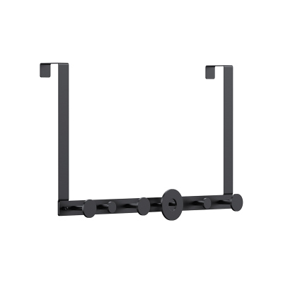 创意静音门后挂钩7cm厚门 免打孔防盗门上衣服收纳架不锈钢衣帽钩