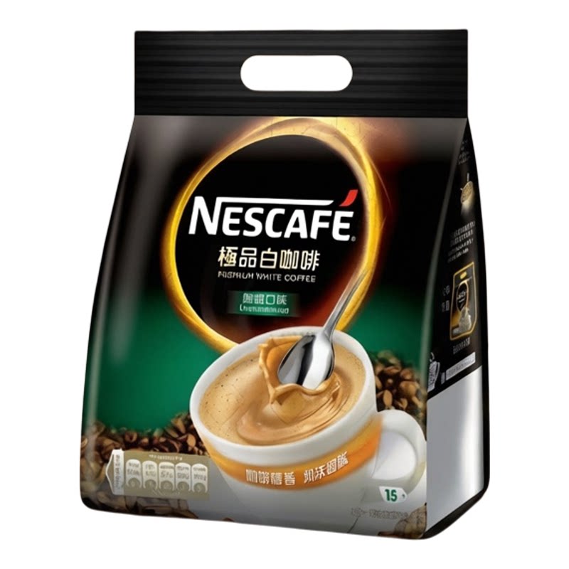 雀巢咖啡香港进口白咖啡无甜二合一速溶咖啡办公上班饮品15片*21g