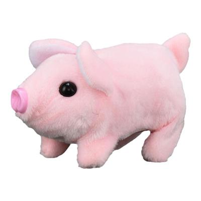 会走会叫动鼻子电动小猪毛绒