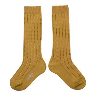 儿童款超轻镂空薄纱格子花边袜