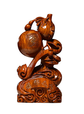 刺史福寿如意风水办公室葫芦木雕