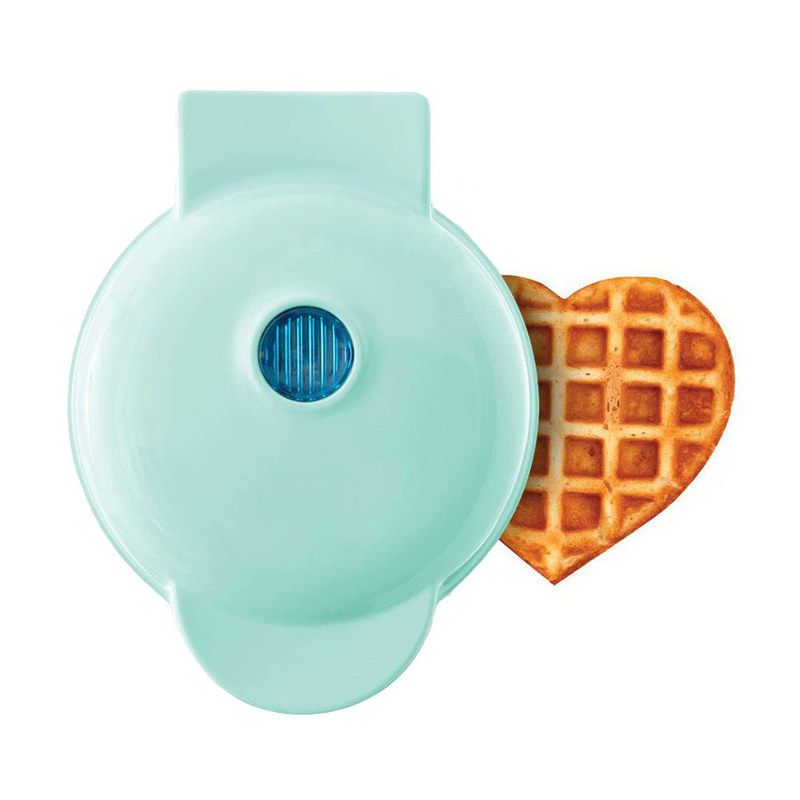 迷你早餐机爱心形圆形华夫机欧规220v美规110v圆饼机waffle maker