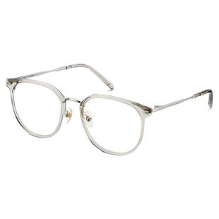 木九十近视眼镜框镜架女款钛合金镜腿透明椭圆框眼镜男MJ101FG044