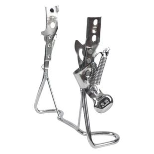 电动自行车脚撑双撑后支架电瓶车双孔车架车梯雅迪爱玛停车架配件