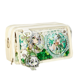 小槑同学 i人隐藏痛包笔袋大容量痛层二次元初中生女生文具盒高中生可放吧唧透明铅笔盒高颜值ins风2026新款