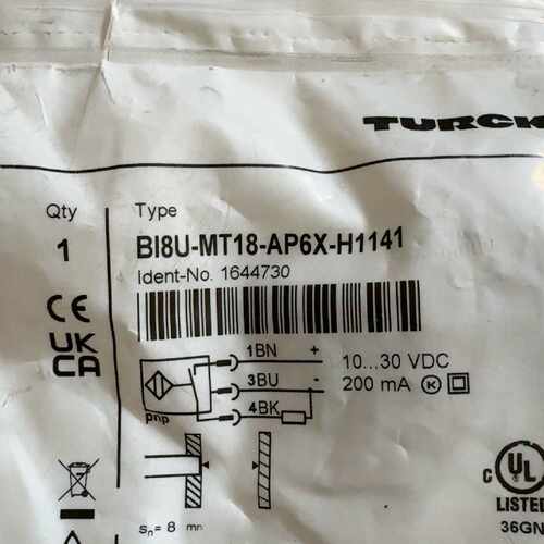 图尔克感应器 BI8U-MT18-AP6X-H1141