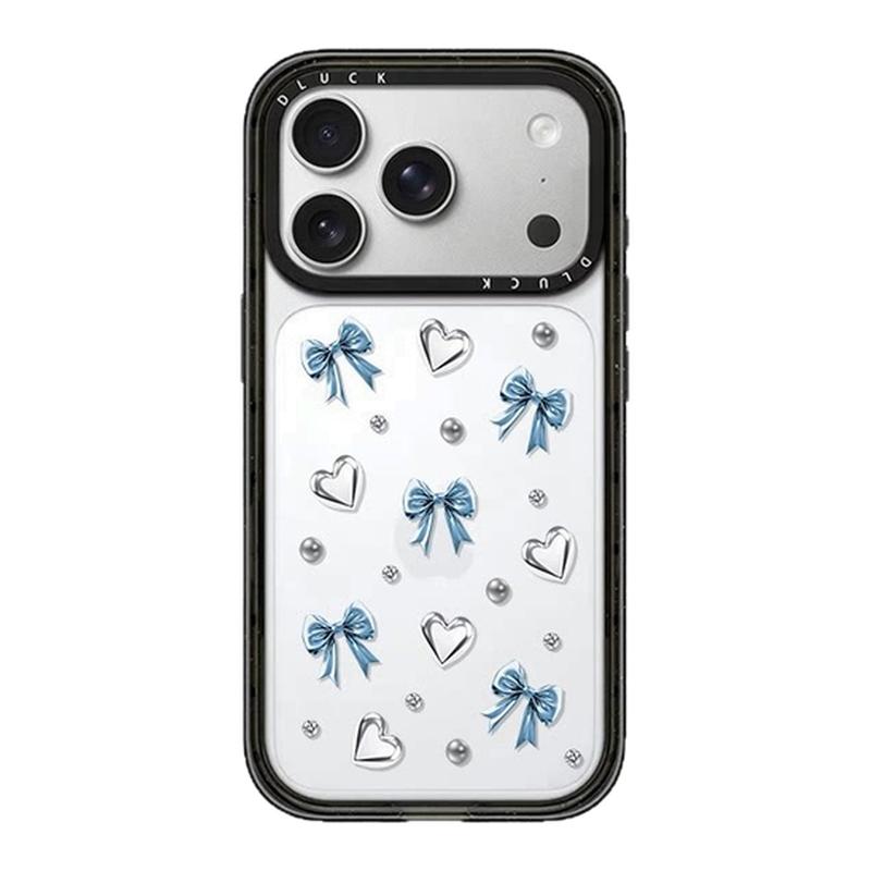 CASETiFiY联名金属粉丝带蝴蝶结适用苹果iPhone16pro/17ProMax/15/18手机壳网红14高级感13华强北平替潮壳女