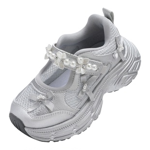 ABC儿童凉鞋夏季2026新款单网女宝宝包头镂空鞋女童运动凉鞋粉色