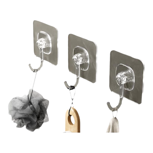 挂钩免打孔强力胶粘钩挂墙壁承重墙透明无痕粘钩宿舍墙面粘贴钩子