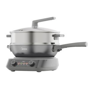 美的钛陶电炒锅多功能分体式电火锅料理机