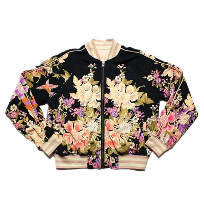 外套小众民族风印花夹克棒球