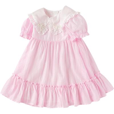 巴拉巴拉连衣裙女童泡泡袖公主裙