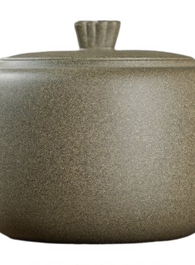 100g青灰段泥祥云紫砂茶叶罐