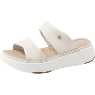 康莉羊皮拖鞋女2024年夏季新款真皮休闲厚度凉拖鞋高级感外穿时尚