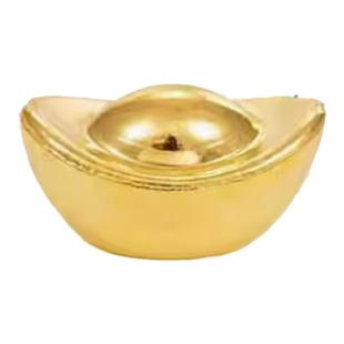 沙金小元宝实心摆件一克黄铜合金招财进宝桌面鱼缸家居装饰元宝