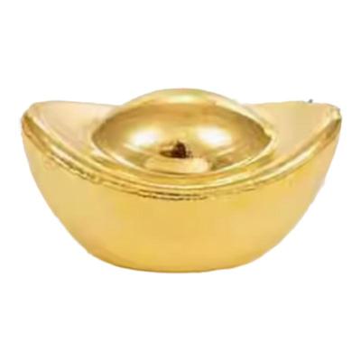 沙金小元宝实心摆件一克黄铜合金招财进宝桌面鱼缸家居装饰元宝