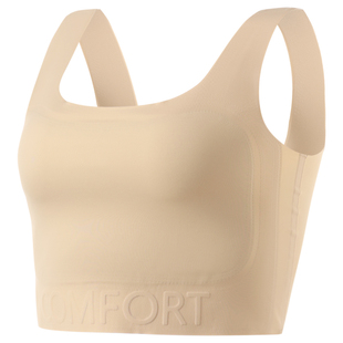 粉底液内衣胸大显小女士文胸罩隐形无痕纸片人束胸运动背心防下垂