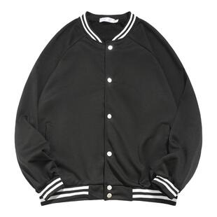 BOYUE帛跃净版棒球服外套春秋男日韩青春纯色中性风拼接百搭上衣