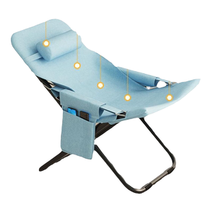 折叠躺椅办公室午休午睡夏季家用沙滩便携阳台休闲靠椅子靠背懒人