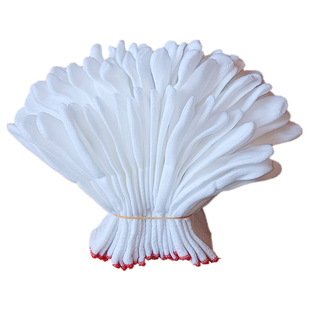 白色薄款尼龙纳米手套高弹透气文玩礼仪食品加工无尘车间防静电