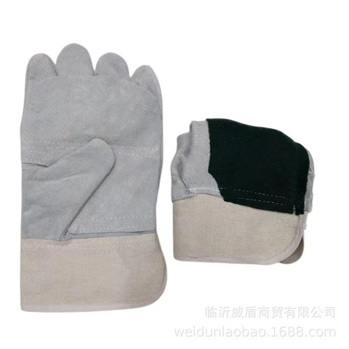 二层皮海员手套掌面加海员二层焊接托加固批发牛皮手套手套电焊