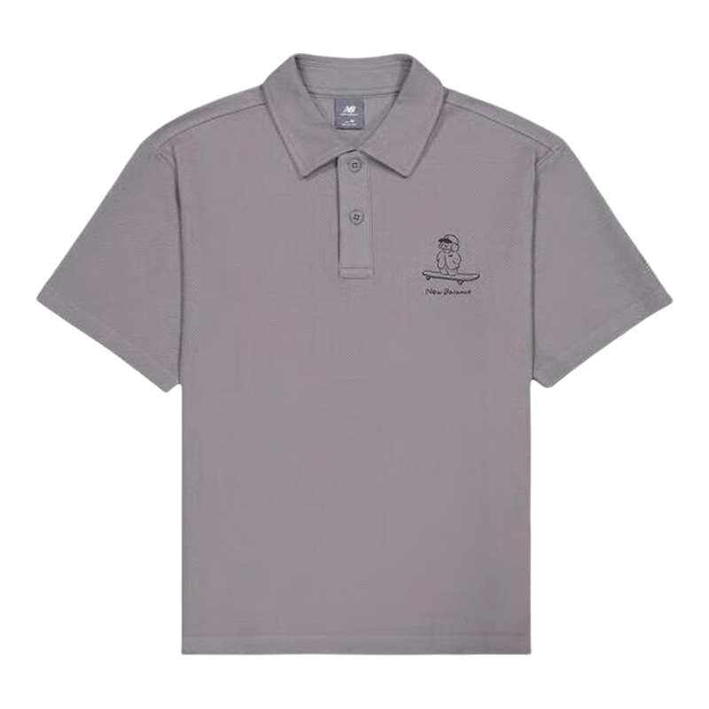 New Balance/NB正品2025新款男女舒适透气短袖POLO衫NFE27011-GR