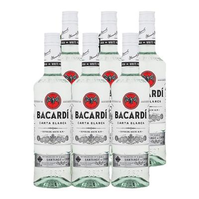 百加得朗姆酒500ml*6鸡尾酒