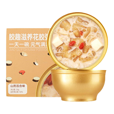 胶趣即食花胶粥山药百合味