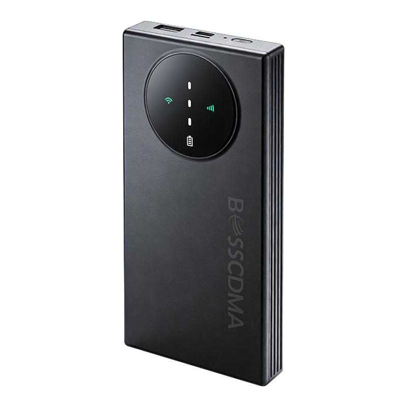 BOSSCDMA粤百讯4G随身无线WiFi6免插卡充电宝一体机10000mAh大电池移动电源户外无线上网直播网络热点车载