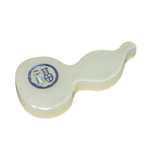 臻宝堂茶搁玉石葫芦形茶枕茶匙架茶具配件茶刀搁置摆件文房用具