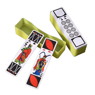 水浒牌东北麻将长牌老年人娱乐塑料防水扑克牌水浒人物条牌长条