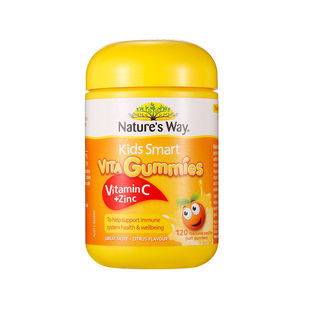 澳州Natures way佳思敏儿童维生素软糖VC锌铁叶黄素蔬菜钙鱼油
