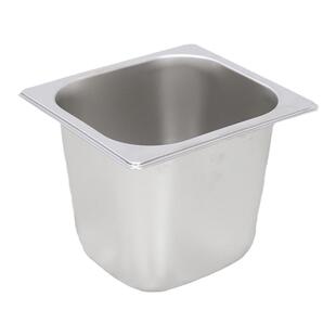 不锈钢PC 透明 长方形份数盆带盖方盆分数盘盒餐盆奶茶店果酱盒子