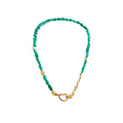 USITE辛芷蕾同款天然绿玛瑙项链