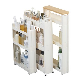 10cm卫生间门后窄置物架厕所缝隙柜落地小推车浴室夹缝架收纳神器