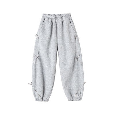 皇室童缘女童蝴蝶结束脚裤